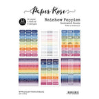 Simon Says Stamp! Paper Rose RAINBOW POPPIES A5 Sentiment Sheets 25603