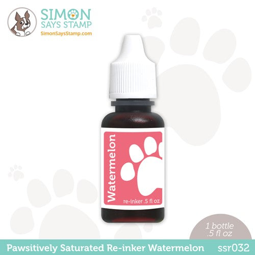 Simon Says Stamp! Simon Says Stamp Pawsitively Saturated RE-INKER WATERMELON ssr032
