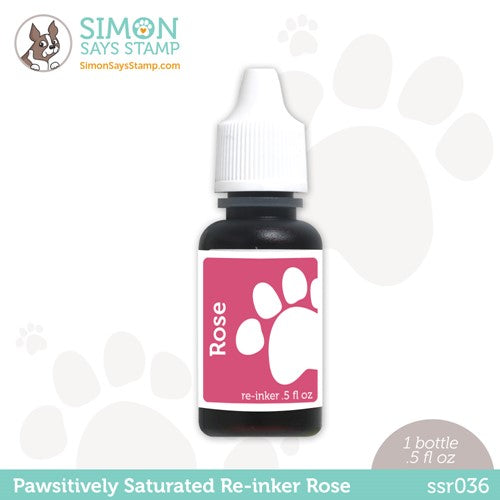 Simon Says Stamp! Simon Says Stamp Pawsitively Saturated RE-INKER ROSE ssr036