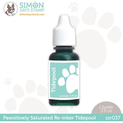 Simon Says Stamp! Simon Says Stamp Pawsitively Saturated RE-INKER TIDEPOOL ssr037