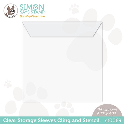 Simon Says Stamp! Simon Says Stamp 6.75 x 6.75 Clear Storage Sleeves 25 Pack st0069