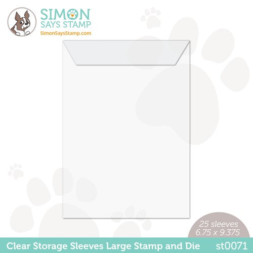 Simon Says Stamp! Simon Says Stamp 9.375 x 6.75 Clear Storage Sleeves 25 Pack st0071