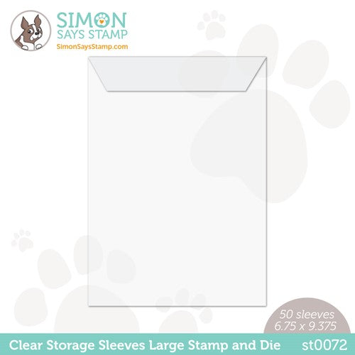 Simon Says Stamp! Simon Says Stamp 9.375 x 6.75 Clear Storage Sleeves 50 Pack st0072