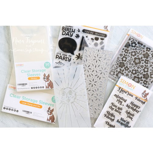 Simon Says Stamp! Simon Says Stamp 9.5 x 4.5 Clear Storage Sleeves 25 Pack st0073 | color-code:ALT0