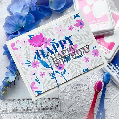 Simon Says Stamp! Simon Says Stamp BIRTHDAY ON A LINE Wafer Die sssd112579 | color-code:ALT7