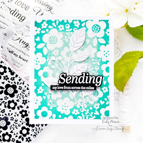 Simon Says Stamp! Simon Says Cling Stamps FLOWER FRENZY BACKGROUND sss102484 | color-code:ALT0