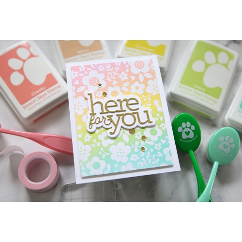 Simon Says Stamp! Simon Says Cling Stamps FLOWER FRENZY BACKGROUND sss102484 | color-code:ALT00