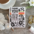 Simon Says Stamp! Simon Says Cling Stamps FLOWER FRENZY BACKGROUND sss102484