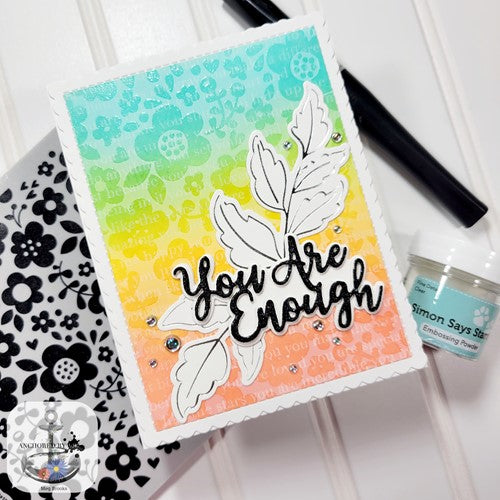 Simon Says Stamp! Simon Says Cling Stamps FLOWER FRENZY BACKGROUND sss102484 | color-code:ALT91