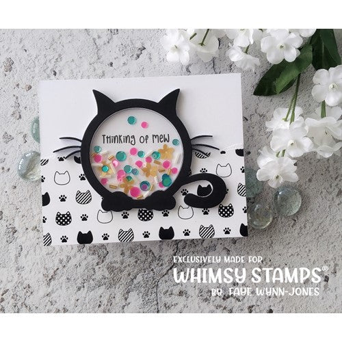 Simon Says Stamp! Whimsy Stamps KITTY FRAME Die WSD303a