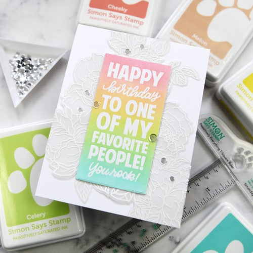 Simon Says Stamp! Simon Says Clear Stamps XL STACKED GREETINGS sss202473c | color-code:ALT05