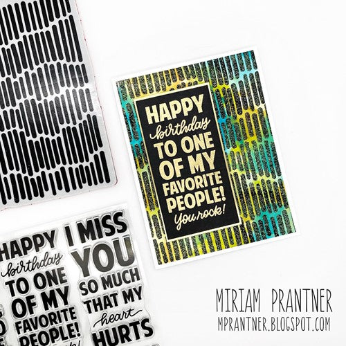 Simon Says Stamp! Simon Says Clear Stamps XL STACKED GREETINGS sss202473c | color-code:ALT2