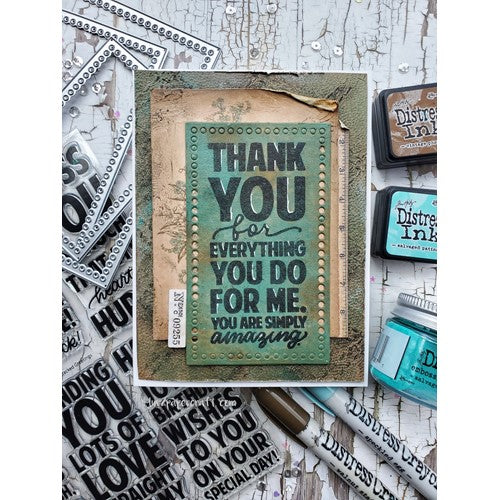 Simon Says Stamp! Simon Says Clear Stamps XL STACKED GREETINGS sss202473c
