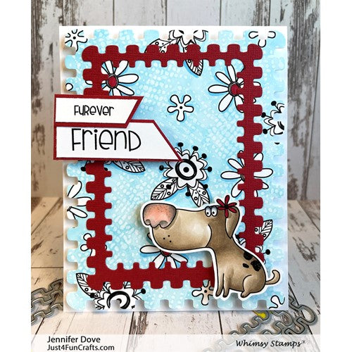 Simon Says Stamp! Whimsy Stamps DOGGIE SKETCHES Clear Stamps CWSD409