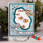 Simon Says Stamp! Whimsy Stamps KITTY SKETCHES Clear Stamps CWSD408*