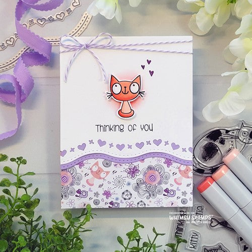 Simon Says Stamp! Whimsy Stamps KITTY SKETCHES Clear Stamps CWSD408*