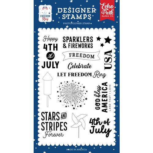 Simon Says Stamp! Echo Park FREEDOM Clear Stamps lfr275040