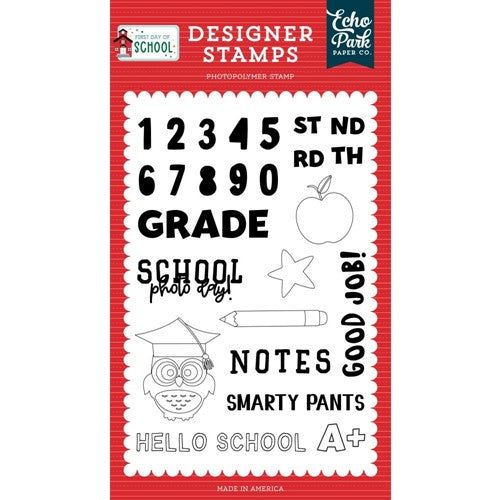 Simon Says Stamp! Echo Park GRADE SCHOOL Clear Stamps fds276041