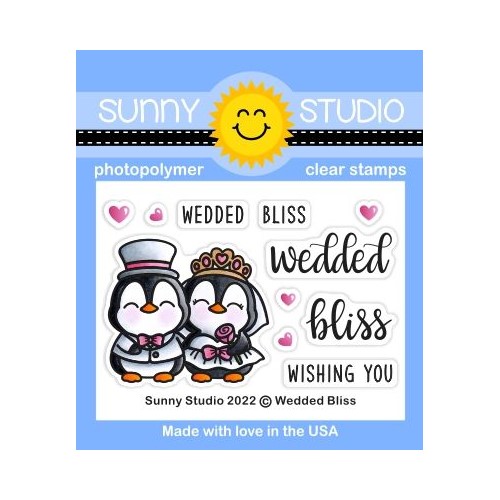 Simon Says Stamp! Sunny Studio WEDDED BLISS Clear Stamps SSCL-332
