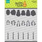 Simon Says Stamp! Newton's Nook Designs TREE LINE Stencil NN2204T01