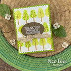 Simon Says Stamp! Newton's Nook Designs TREE LINE Stencil NN2204T01