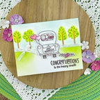 Simon Says Stamp! Newton's Nook Designs CYCLING FRIENDS Clear Stamps NN2204S02
