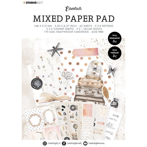 Simon Says Stamp! Studio Light MIXED PATTERN Paper Pad Essentials slesmpp12*