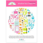 Simon Says Stamp! Doodlebug CUTE AND CRAFTY Shadow Box Insert Kit 7730