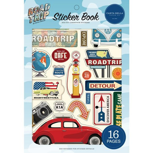 Simon Says Stamp! Carta Bella ROAD TRIP Sticker Book cbrt151029