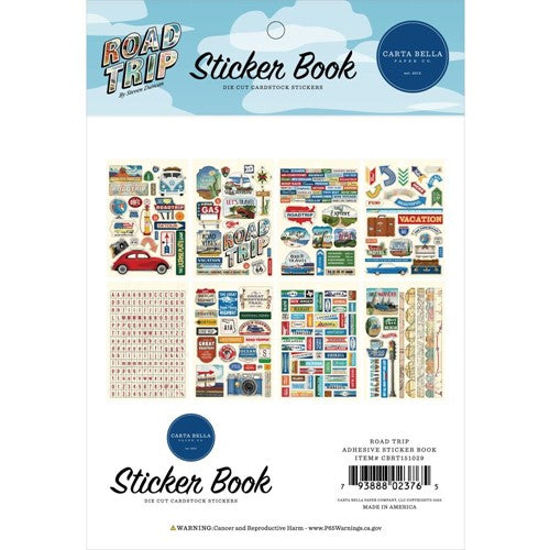 Simon Says Stamp! Carta Bella ROAD TRIP Sticker Book cbrt151029