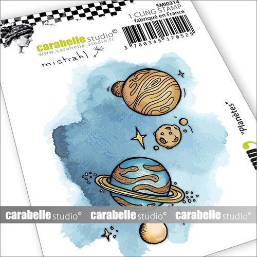 Simon Says Stamp! Carabelle Studio PLANETS Small Cling Stamp smi0314*