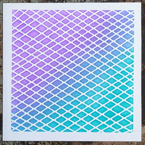 Simon Says Stamp! The Rabbit Hole Designs MESH OPTICAL ILLUSION Stencil TRH-045S