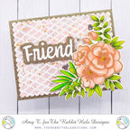 Simon Says Stamp! The Rabbit Hole Designs MESH OPTICAL ILLUSION Stencil TRH-045S