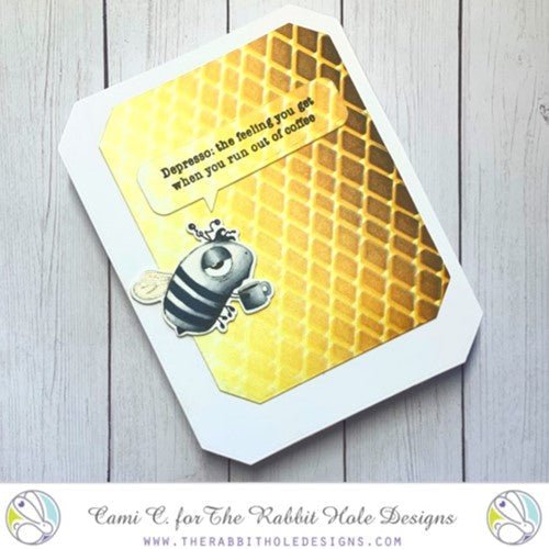 Simon Says Stamp! The Rabbit Hole Designs MESH OPTICAL ILLUSION Stencil TRH-045S