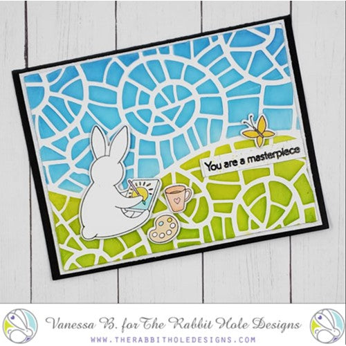 Simon Says Stamp! The Rabbit Hole Designs FIDDLEHEAD Stencil TRH-043S