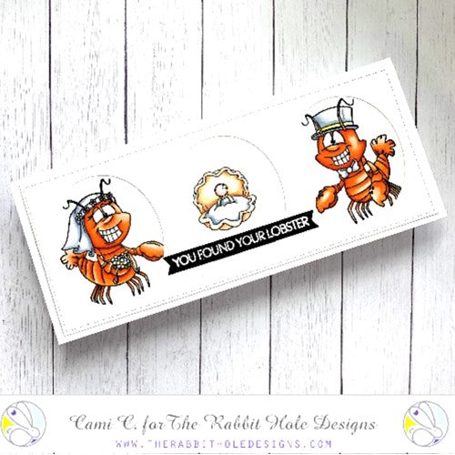 Simon Says Stamp! The Rabbit Hole Designs LOBSTERS FOR LIFE Clear Stamps TRH-162*