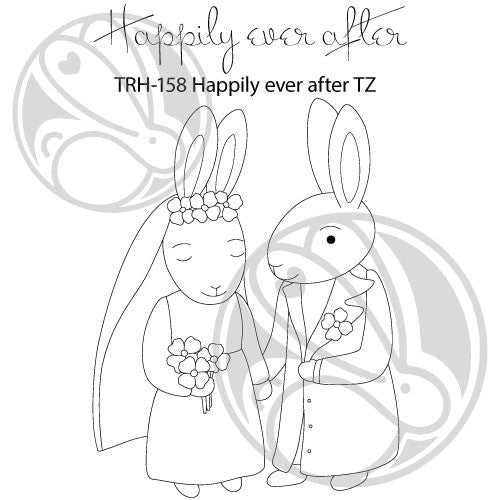 Simon Says Stamp! The Rabbit Hole Designs HAPPILY EVER AFTER Clear Stamps TRH-158*