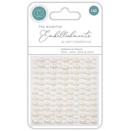 Simon Says Stamp! Craft Consortium Essential Elements PEARLS Adhesive Embellishments CEAPRL001
