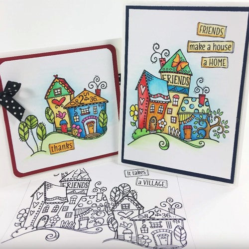 Simon Says Stamp! Dare 2B Artzy HOME SWEET HOME Clear Stamp Set 17252