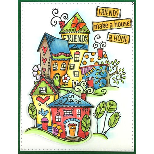 Simon Says Stamp! Dare 2B Artzy HOME SWEET HOME Clear Stamp Set 17252