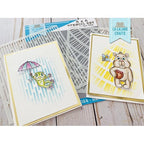 Simon Says Stamp! La-La Land Crafts RAIN AND SHINE Stencil ST024