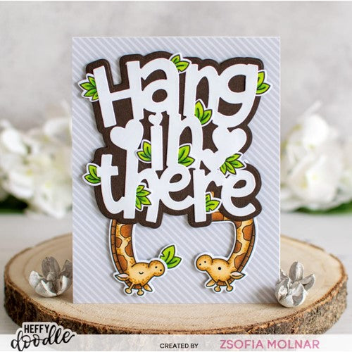 Simon Says Stamp! Heffy Doodle HANG IN THERE JUMBO SENTIMENT Dies hfd0423 | color-code:ALT01