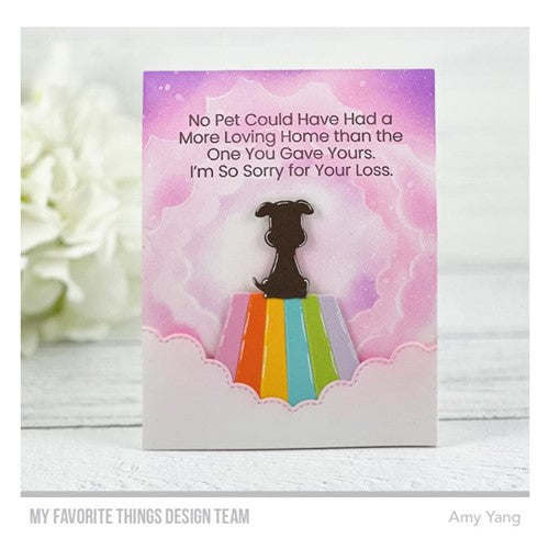 Simon Says Stamp! My Favorite Things RAINBOW BRIDGE GOODBYES Clear Stamps cs674 | color-code:ALT3