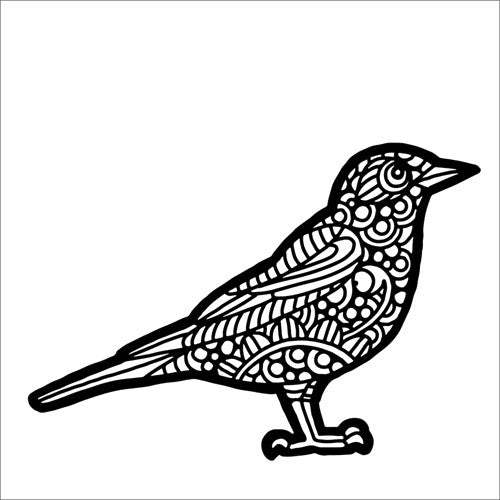Simon Says Stamp! The Crafter's Workshop AMERICAN ROBIN 6x6 Stencil tcw978s*
