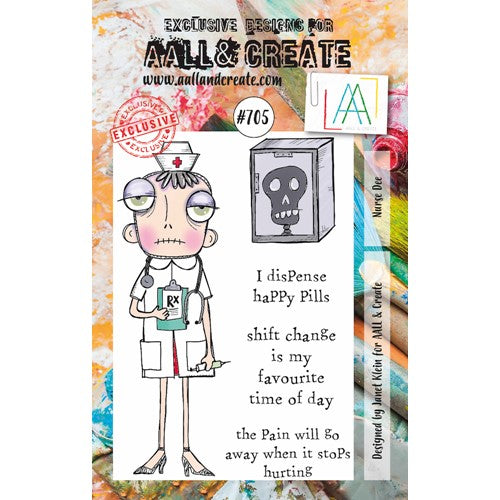 Simon Says Stamp! AALL & Create NURSE DEE A7 Clear Stamps aall705