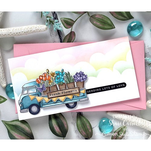 Simon Says Stamp! Art Impressions FLORAL TRUCK Rides Clear Stamps and Dies 5511 | color-code:ALT1