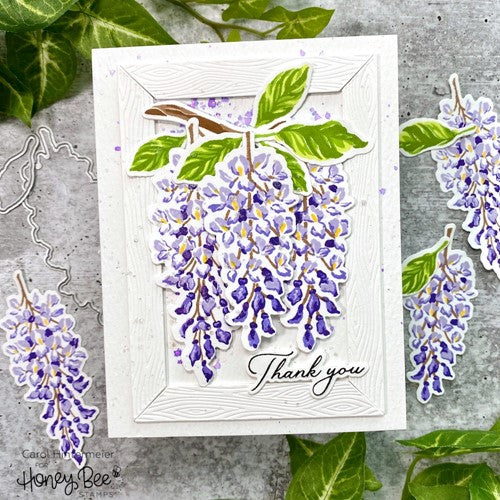Simon Says Stamp! Honey Bee LAYERING WISTERIA Clear Stamp Set hbst-431 | color-code:ALT01