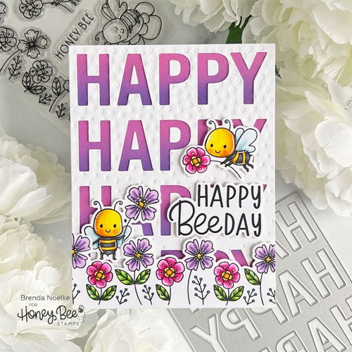 Simon Says Stamp! Honey Bee HAPPY HAPPY HAPPY A2 COVERPLATE Die hbds-hapa2 | color-code:ALT01