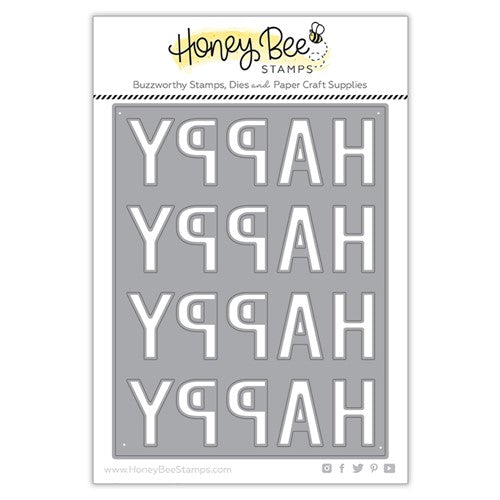 Simon Says Stamp! Honey Bee HAPPY HAPPY HAPPY A2 COVERPLATE Die hbds-hapa2