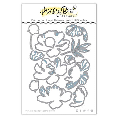 Simon Says Stamp! Honey Bee LOVELY LAYERS PEONY Dies hbds-llpny